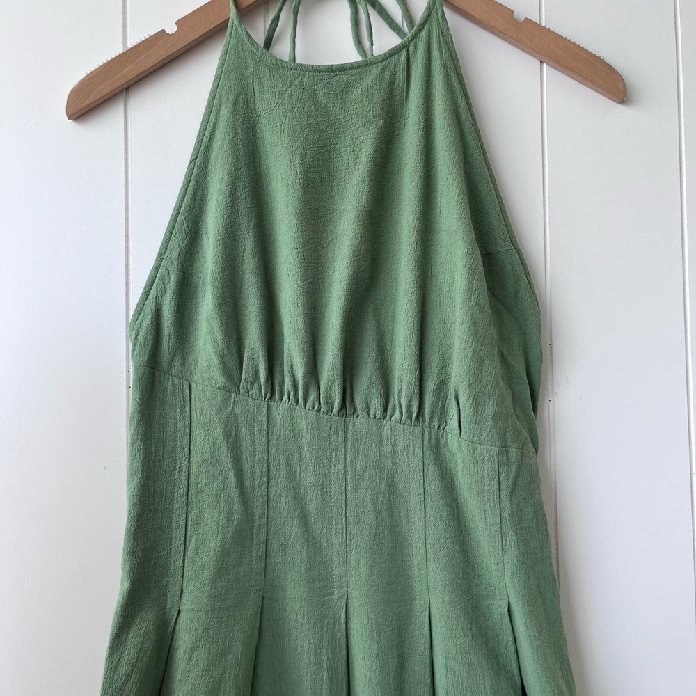 Free People dress midi cotton halter spring summer boho - Picture 4 of 6